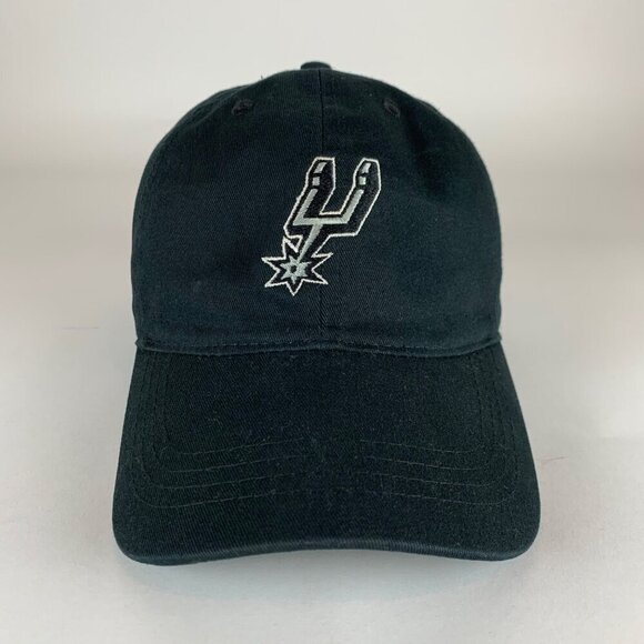 San Antonio Spurs NBA Black Adidas Relaxed Fit Strapback Hat - Picture 2 of 5